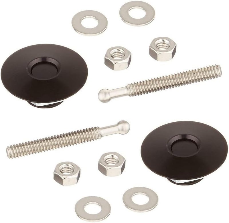 ANJOSHI 2Pack Quick Release Latch Lock Clip Push Button Bonnet Kit 1.5in/38mm Diameter Universal Aluminum Alloy Quick Latch Lock for Bumper License Plate Hood or Various DIY(2Pack Plus) - Image 1